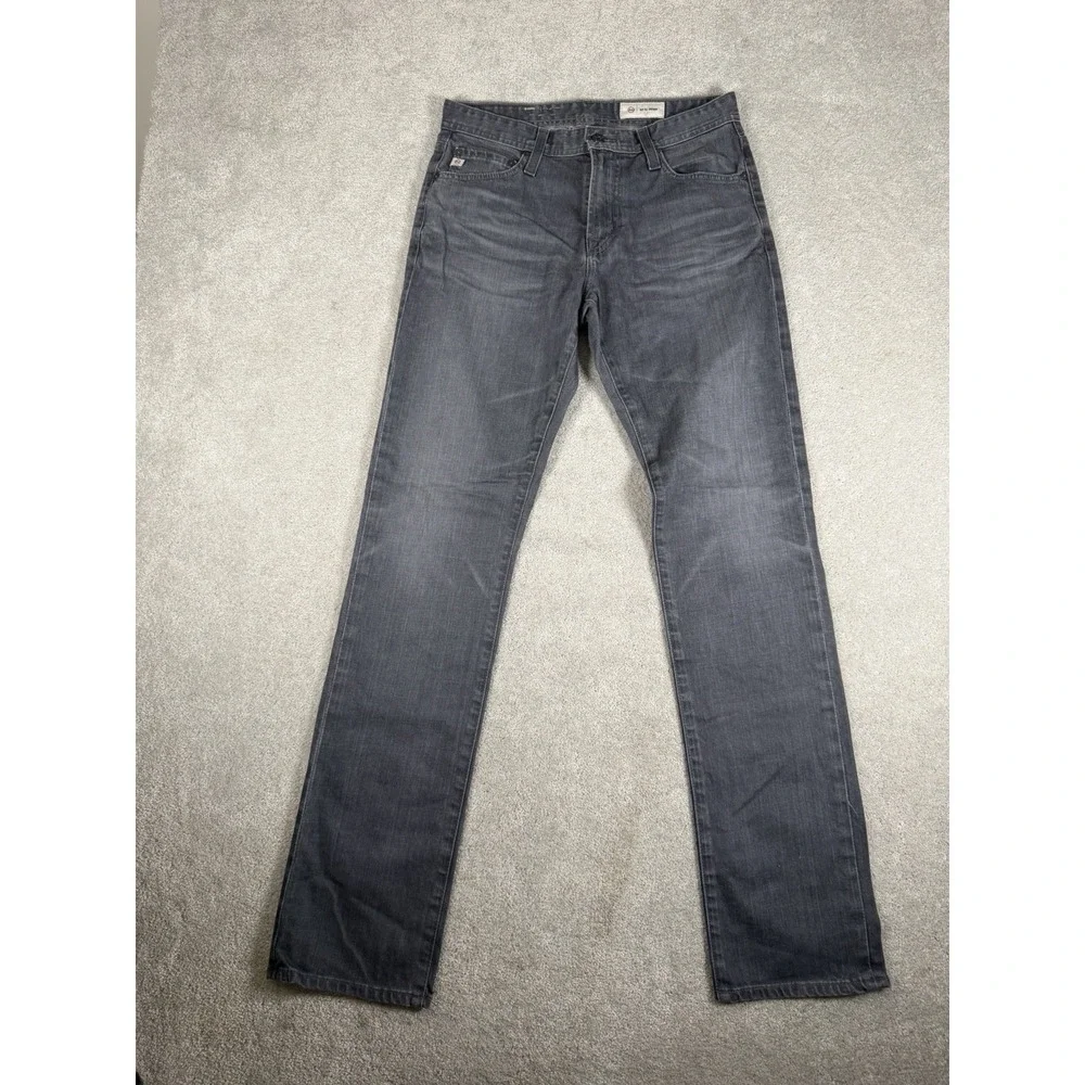 Adriano Goldschmied‎ Everett Jeans Mens 30x33 Slim Straight Gray AG-ed Faded